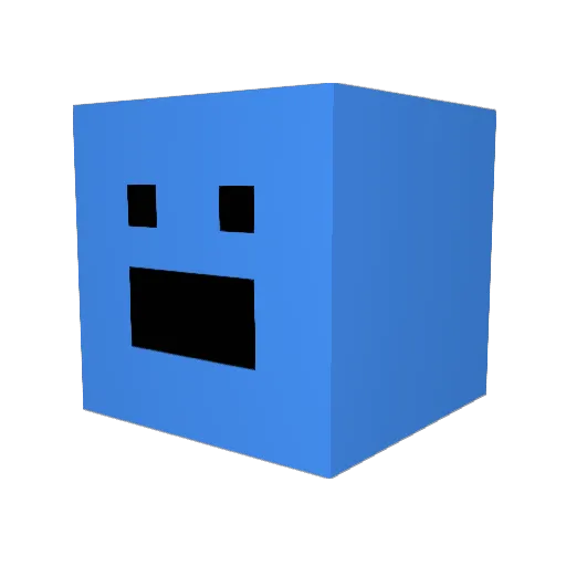 _Noelzy Minecraft avatar head, 3D render