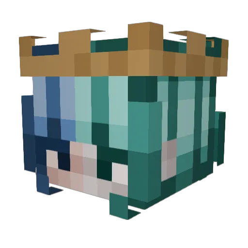 _Noha_076_ Minecraft avatar head, 3D render