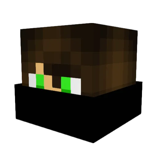_NoobOnPoint_ Minecraft avatar head, 3D render
