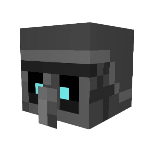 _Noob_12 Minecraft avatar head, 3D render