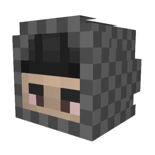 _Nooblet Minecraft avatar head, 3D render