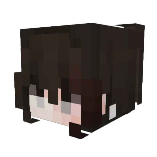 _NoonaShinie_ Minecraft avatar head, 3D render