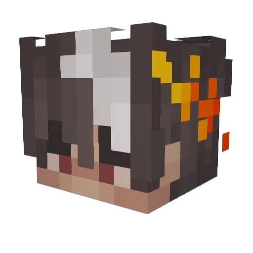 _Norkira_ Minecraft avatar head, 3D render