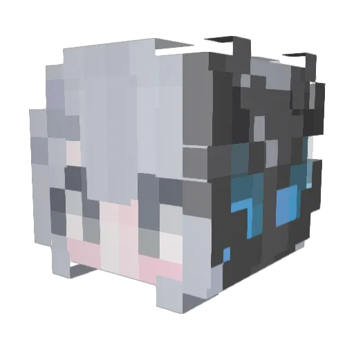 _Norn Minecraft avatar head, 3D render