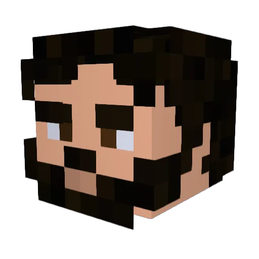 _Nostrius_ Minecraft avatar head, 3D render