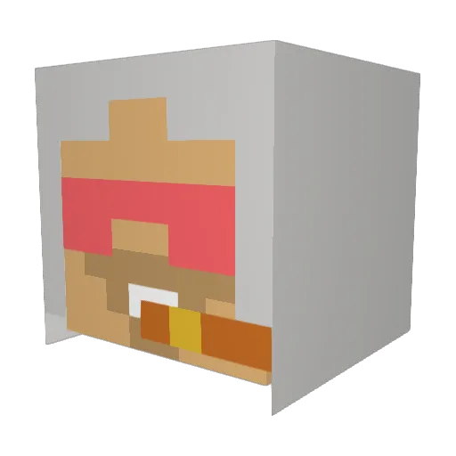 _NotCameron_ Minecraft avatar head, 3D render