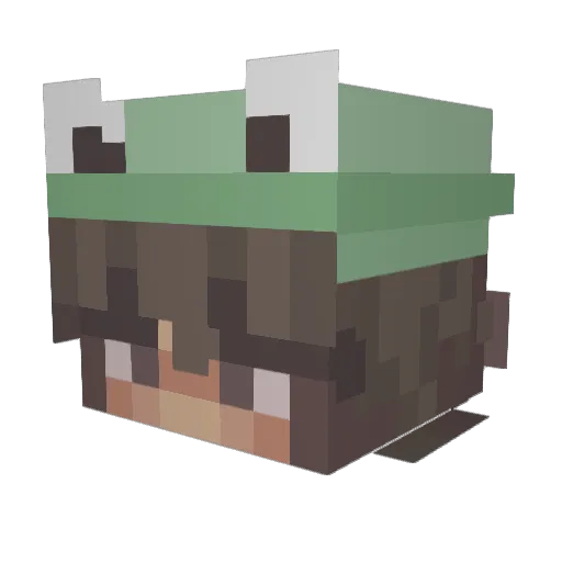 _NotGabby Minecraft avatar head, 3D render