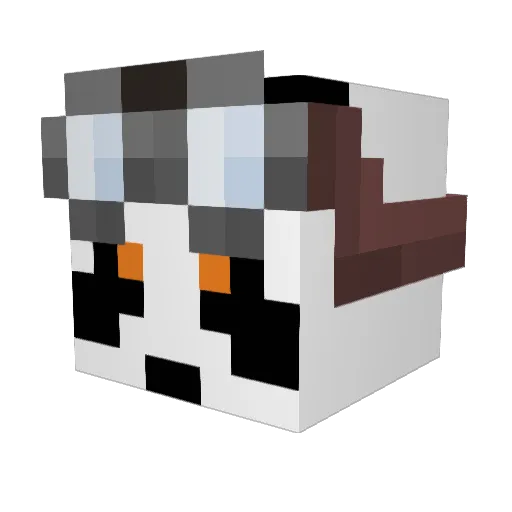_NotKaboom_ Minecraft avatar head, 3D render