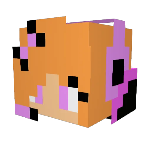 _Not_Alone_ Minecraft avatar head, 3D render
