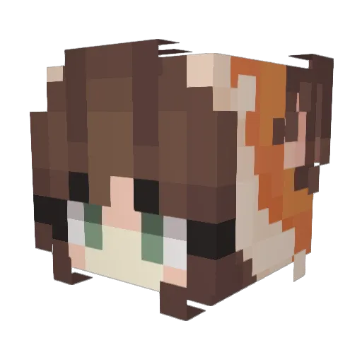 _Notachi Minecraft avatar head, 3D render