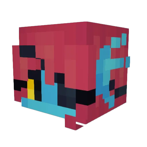 _Notrevo_ Minecraft avatar head, 3D render