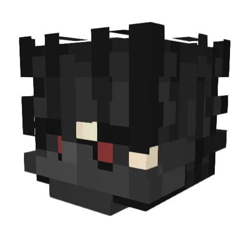 _NowaczeKK Minecraft avatar head, 3D render