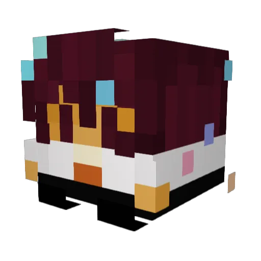 _Noxed Minecraft avatar head, 3D render