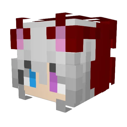 _Noxxxi_ Minecraft avatar head, 3D render