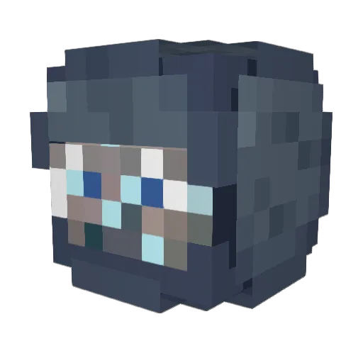 _NuclearMC Minecraft avatar head, 3D render