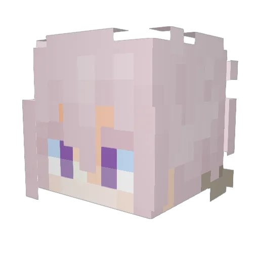 _Nucleus Minecraft avatar head, 3D render