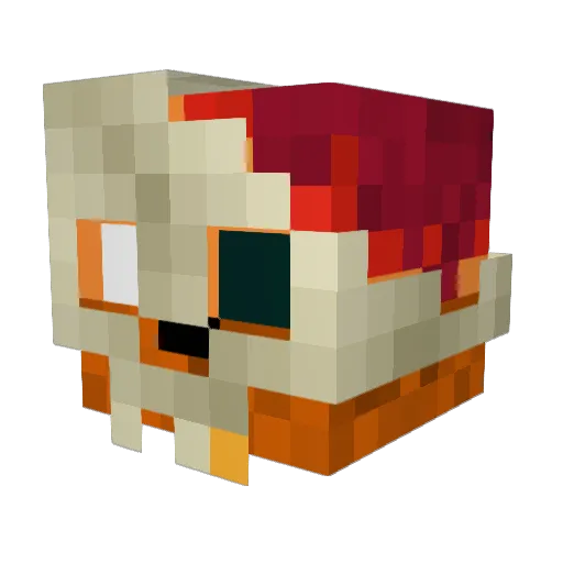 _NullAccount_ Minecraft avatar head, 3D render