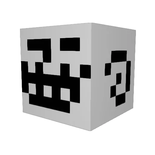 _NurJi_ Minecraft avatar head, 3D render