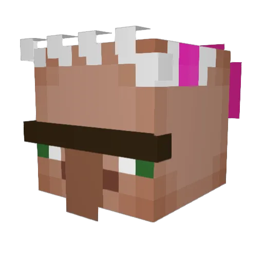 _Nut_Buster Minecraft avatar head, 3D render