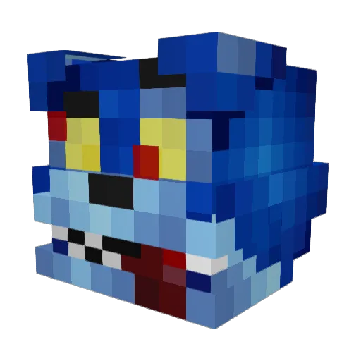 _NxIxGxGxExR_ Minecraft avatar head, 3D render