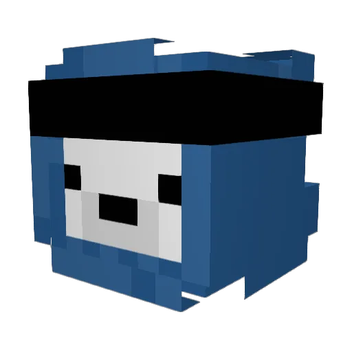 _Nxnjaa_ Minecraft avatar head, 3D render