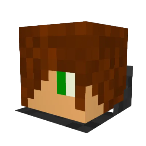 _NyXee_ Minecraft avatar head, 3D render