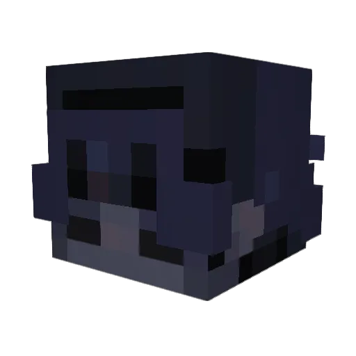 _Nycto_ Minecraft avatar head, 3D render