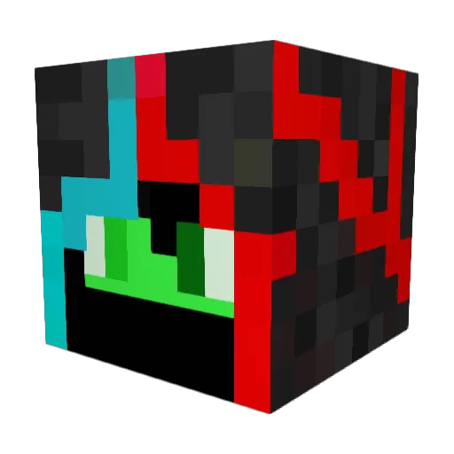 _NykoZz Minecraft avatar head, 3D render