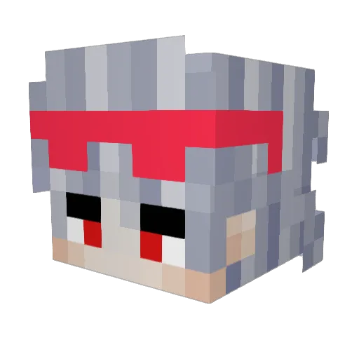 _OLFOX_ Minecraft avatar head, 3D render