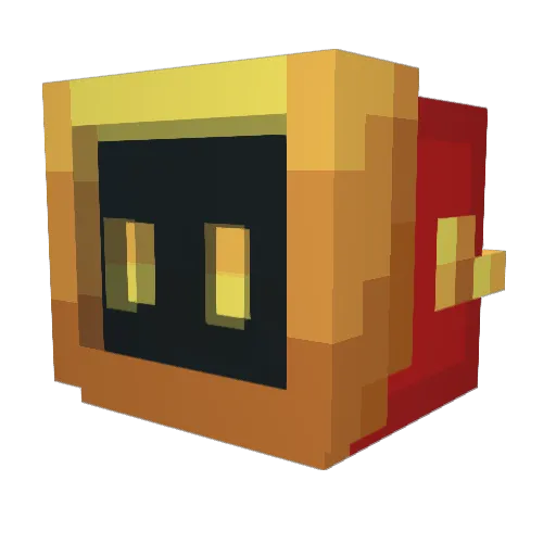 _ONK Minecraft avatar head, 3D render