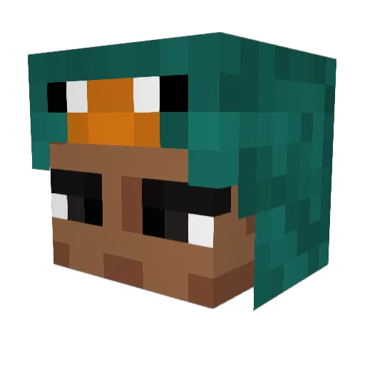 _Obama_Senpai_ Minecraft avatar head, 3D render