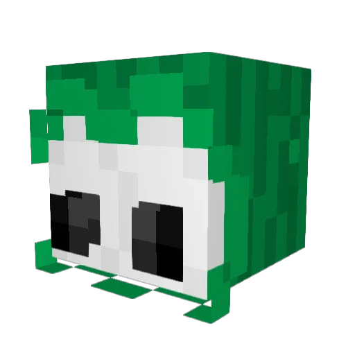 _Ocero Minecraft avatar head, 3D render
