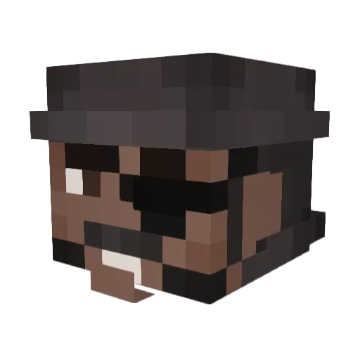 _Ocsi77_ Minecraft avatar head, 3D render
