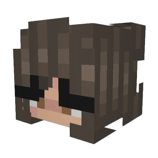 _OdyZ_ Minecraft avatar head, 3D render