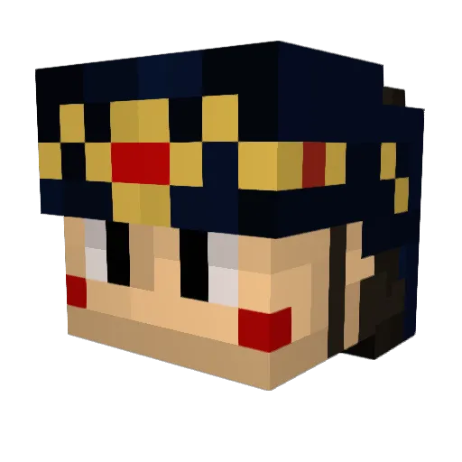 _Oia_FalAran_ Minecraft avatar head, 3D render