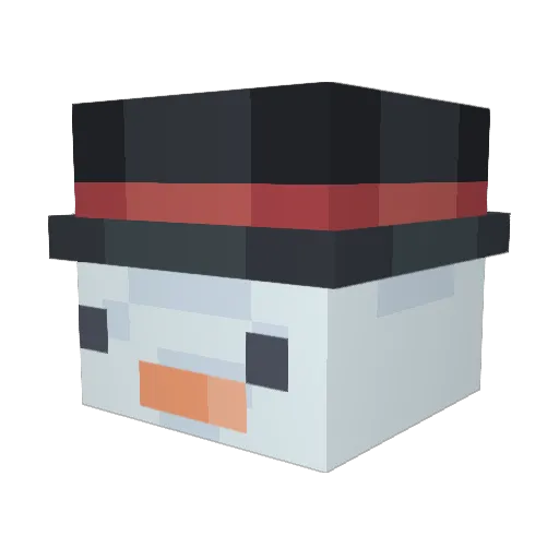 _Olafek Minecraft avatar head, 3D render