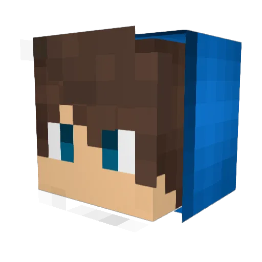 _Oli810_ Minecraft avatar head, 3D render