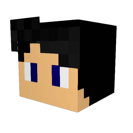 _Oliveer_ Minecraft avatar head, 3D render