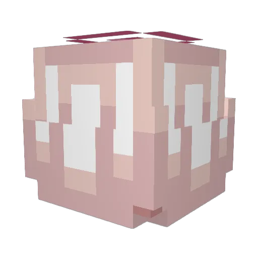 _Onyon Minecraft avatar head, 3D render