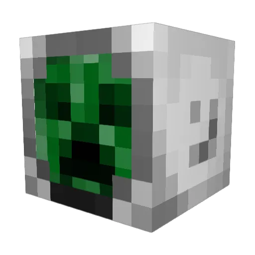 _Onz3_ Minecraft avatar head, 3D render