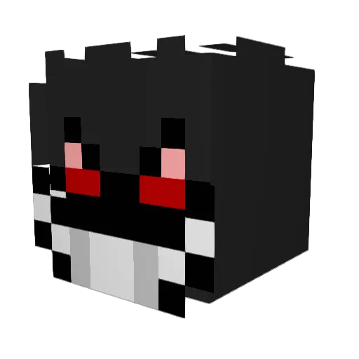 _Opz Minecraft avatar head, 3D render