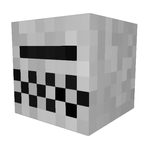_Orange_Lemur_ Minecraft avatar head, 3D render