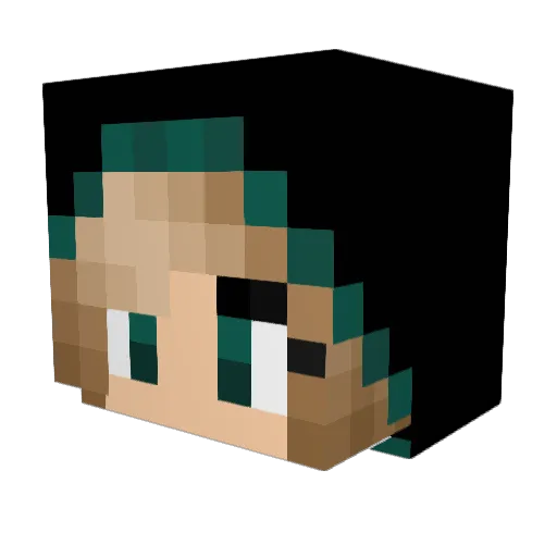 _OreoCat_ Minecraft avatar head, 3D render
