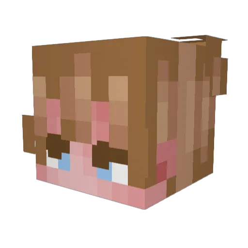 _Orror_ Minecraft avatar head, 3D render