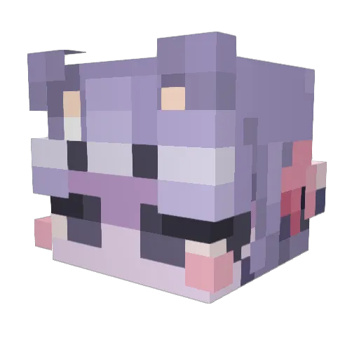 _OtodusMegalodon Minecraft avatar head, 3D render