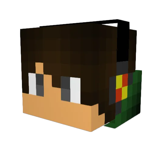 _Otso_ Minecraft avatar head, 3D render