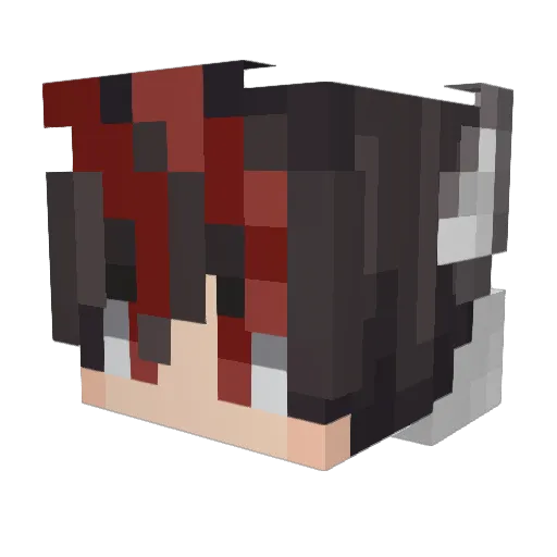 _OutLaw_45 Minecraft avatar head, 3D render
