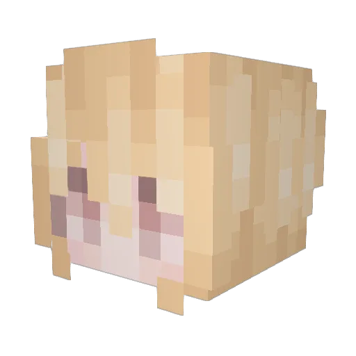 _Overdose_ Minecraft avatar head, 3D render