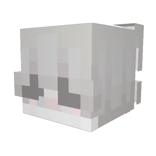 _Overr Minecraft avatar head, 3D render
