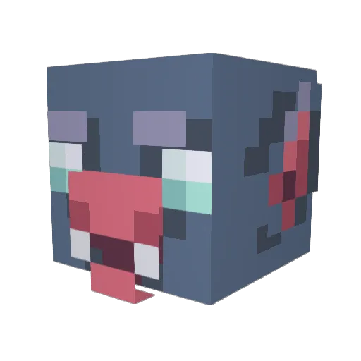 _Owlion_ Minecraft avatar head, 3D render